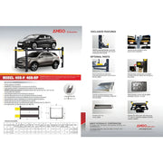 The AMGO 408-P-DX (Combo) 8,000 lbs 4 Post Parking Lift AMGO
