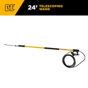 24' Telescoping Pressure Washer Wand Extended Reach BE Power Equipment