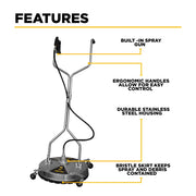 24" Whirl-A-Way Surface Cleaner BE Power Equipment