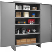 Durham Cabinet, 16 Gauge, 48 x 24 x 78, 4 Adjustable Shelves, Flush Doors, Lockable