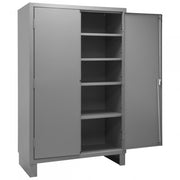 Durham Cabinet, 16 Gauge, 48 x 24 x 78, 4 Adjustable Shelves, Flush Doors, Lockable
