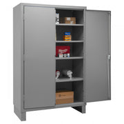 Durham Cabinet, 16 Gauge, 48 x 24 x 78, 4 Adjustable Shelves, Flush Doors, Lockable