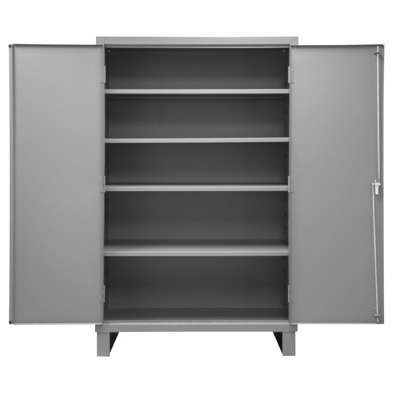 Durham Cabinet, 16 Gauge, 48 x 24 x 78, 4 Adjustable Shelves, Flush Doors, Lockable