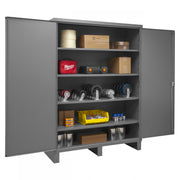 Durham Cabinet, 16 Gauge, 60 x 24 x 84, 4 Adjustable Shelves, Flush Doors, Lockable