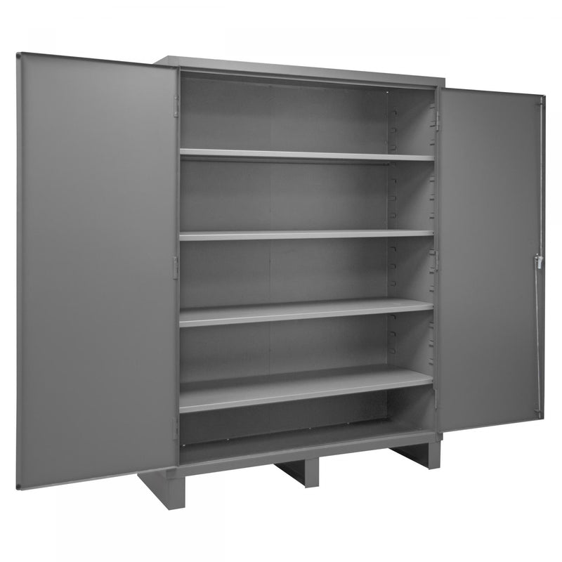 Durham Cabinet, 16 Gauge, 60 x 24 x 84, 4 Adjustable Shelves, Flush Doors, Lockable