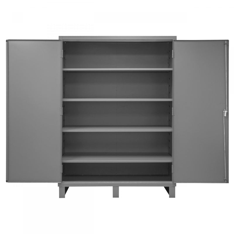 Durham Cabinet, 16 Gauge, 60 x 24 x 84, 4 Adjustable Shelves, Flush Doors, Lockable