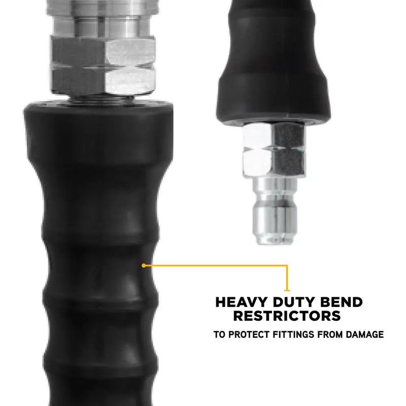 25' 4000PSI 1/4" Rubber Hose BE Power Equipment