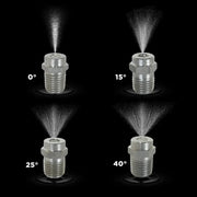 25° 1/4" MEG Spray Pressure Washer Nozzle - 2.0 Orifice BE Power Equipment