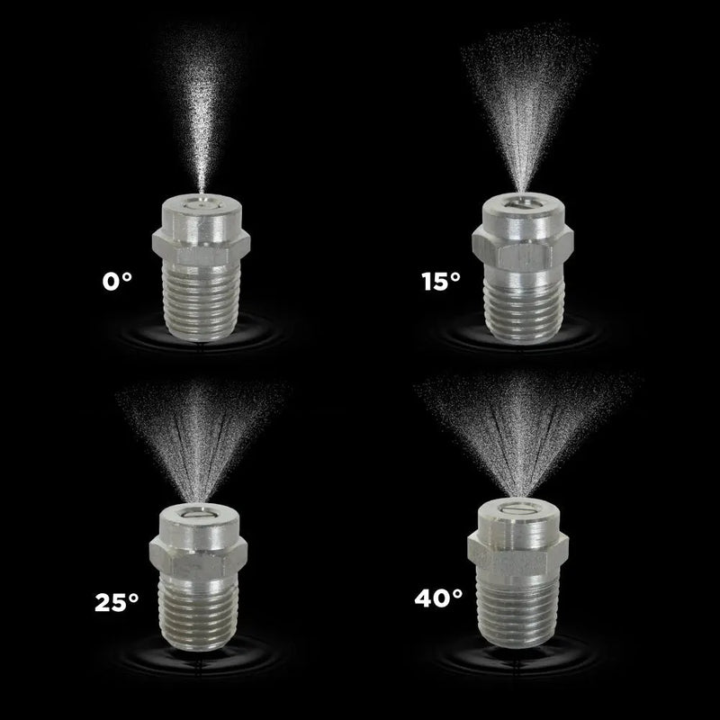25° 1/4" MEG Spray Pressure Washer Nozzle - 2.0 Orifice BE Power Equipment