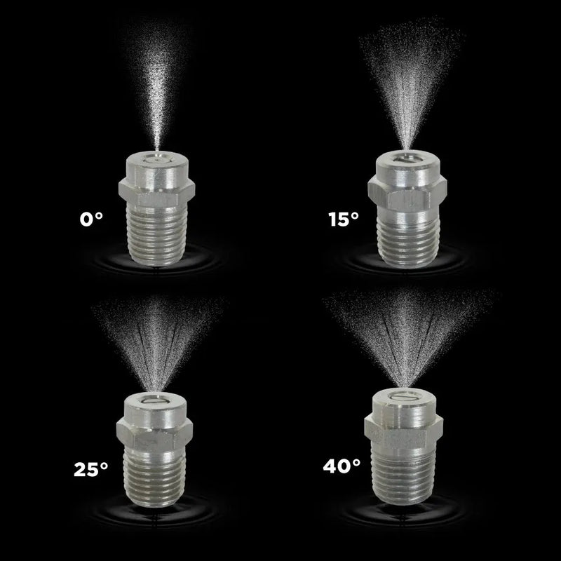 25° 1/4" MEG Spray Pressure Washer Nozzle - 3.5 Orifice BE Power Equipment