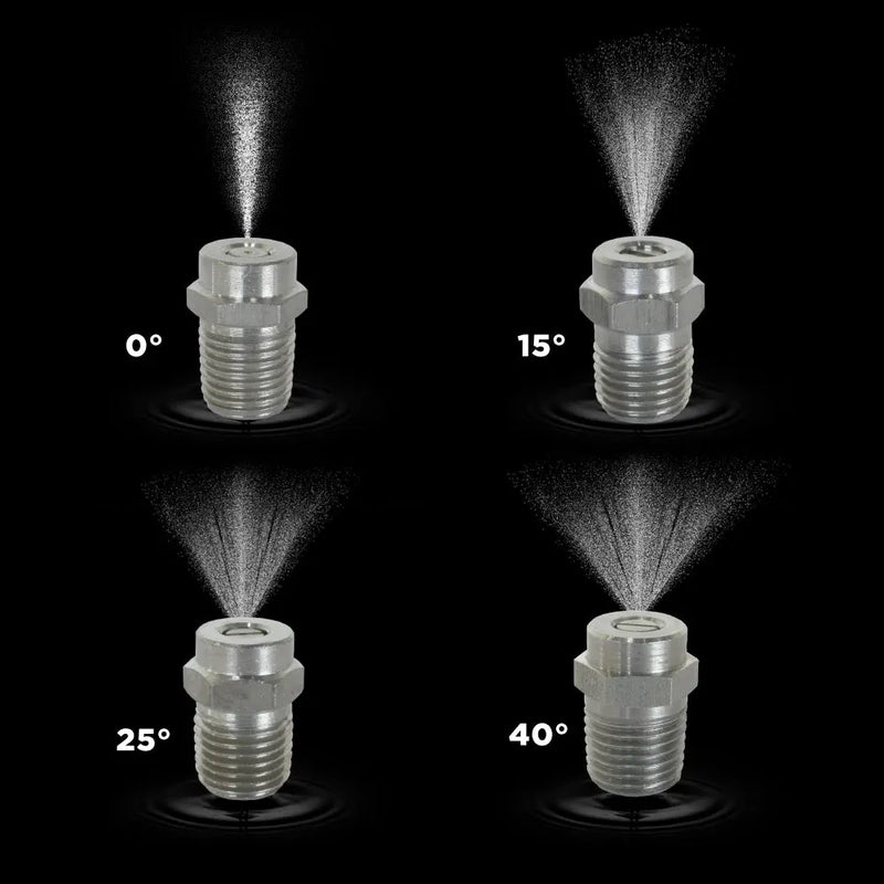 25° 1/4" MEG Spray Pressure Washer Nozzle - 7.0 Orifice BE Power Equipment