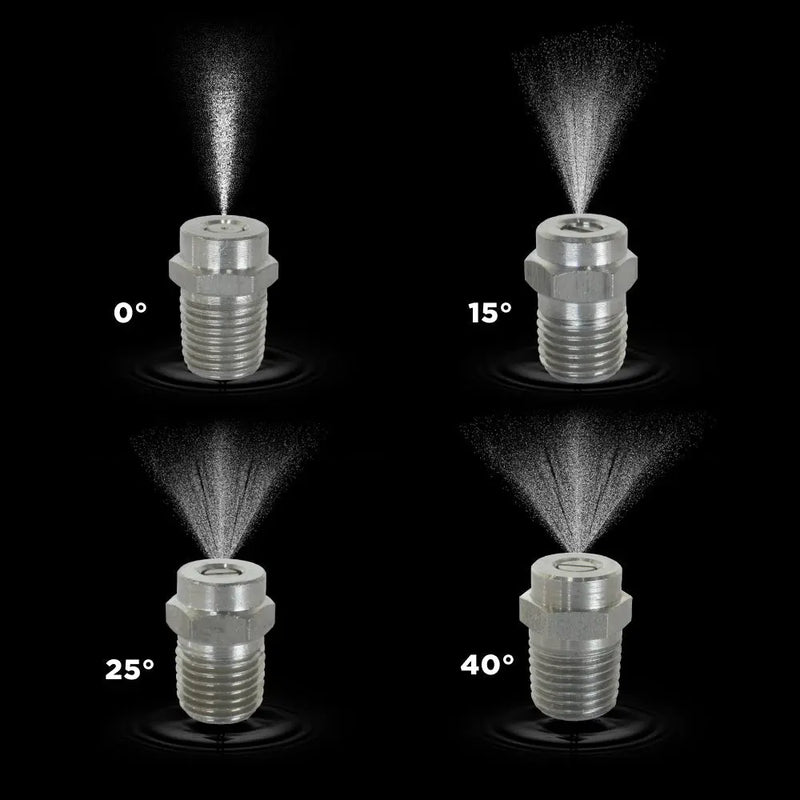 25° 1/4" MEG Spray Pressure Washer Nozzle - 9.0 Orifice BE Power Equipment