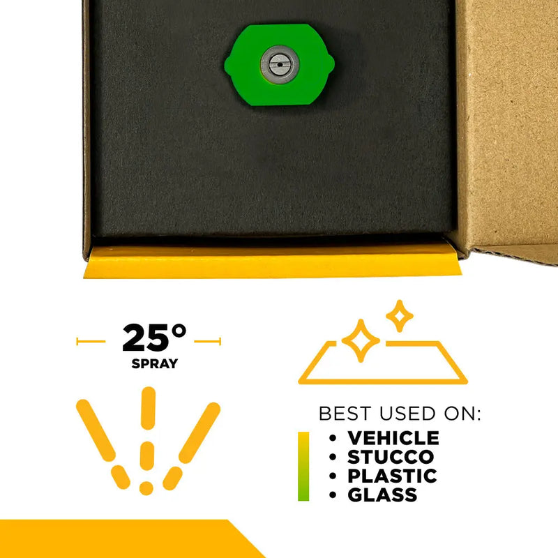 25° Quick Connect Pressure Washer Nozzle – 3.0 Orifice - Retail Ready Packaging BE Power Equipment