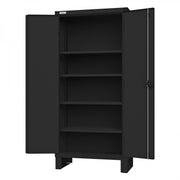 Durham Cabinet, 14 Gauge, 4 Shelves, 36 x 18 x 78, Black