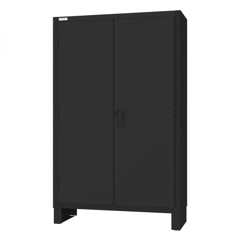 Durham Cabinet, 14 Gauge, 4 Shelves, 48 x 18 x 78, Black