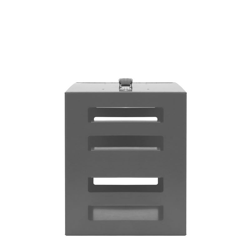 Durham Plastic Compartment Rack For 5 Small Plastic Compartment Boxes, Gray