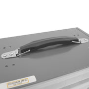 Durham Plastic Compartment Rack For 5 Small Plastic Compartment Boxes, Gray