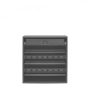 Durham Wire And Terminal Storage Cabinet, 6 rods, 20 Compartments, 16 Rubberized Grommets, Gray
