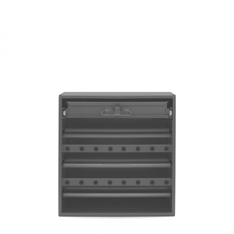 Durham Wire And Terminal Storage Cabinet, 6 rods, 20 Compartments, 16 Rubberized Grommets, Gray