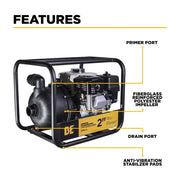 2" Chemical Transfer Pump with Honda GX200 Engine BE Power Equipment