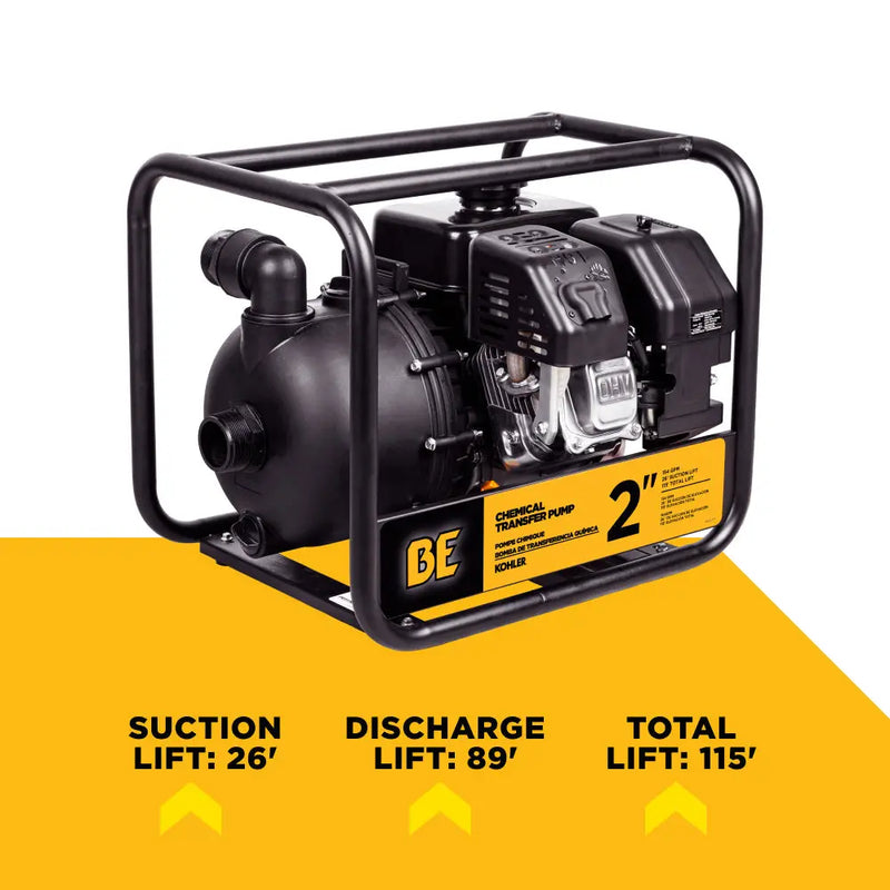 2" Chemical Transfer Pump with Kohler SH270 Engine BE Power Equipment