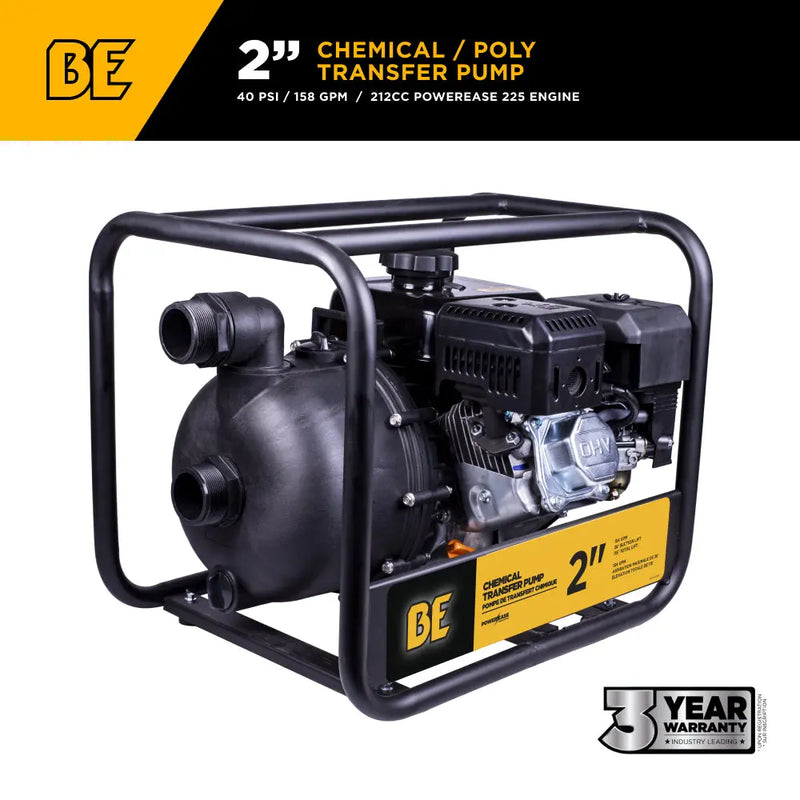 2" Chemical Transfer Pump with Powerease 225 Engine BE Power Equipment