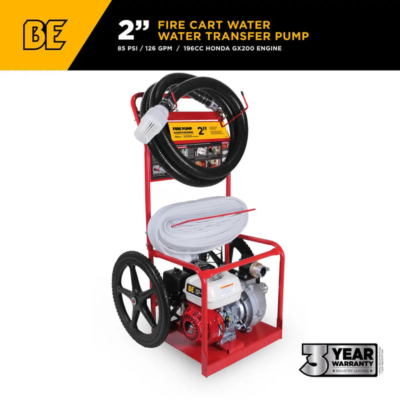 2" Firefighting Water Pump with Honda GX200 Engine BE Power Equipment