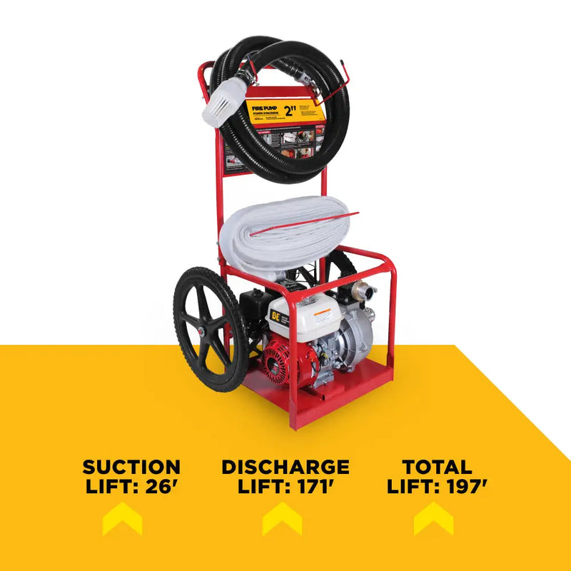 2" Firefighting Water Pump with Honda GX200 Engine BE Power Equipment