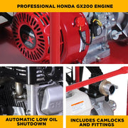 2" Firefighting Water Pump with Honda GX200 Engine BE Power Equipment