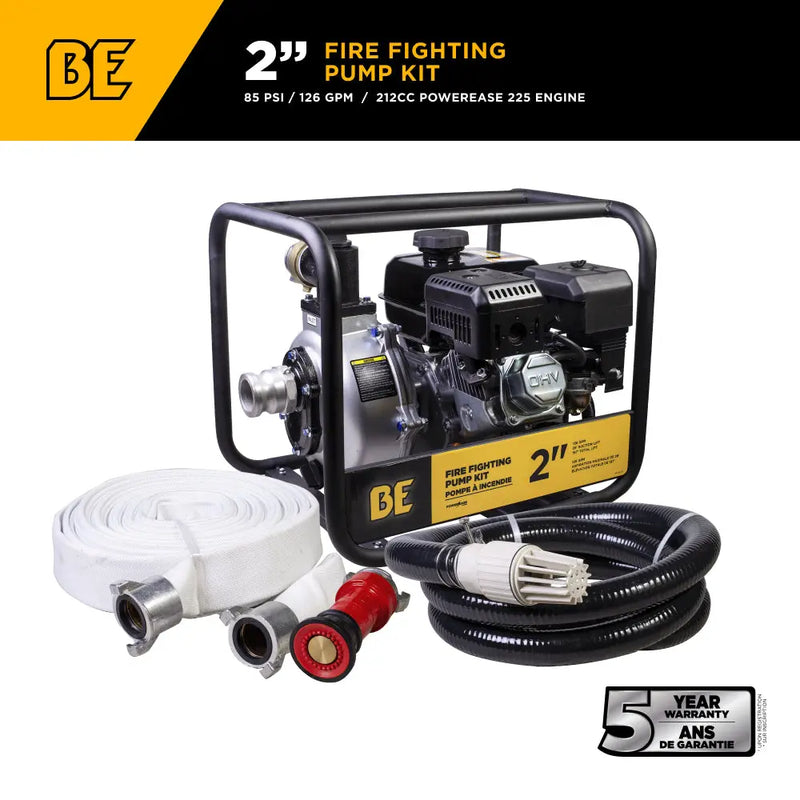 2" Firefighting Water Pump with Powerease 225 Engine BE Power Equipment