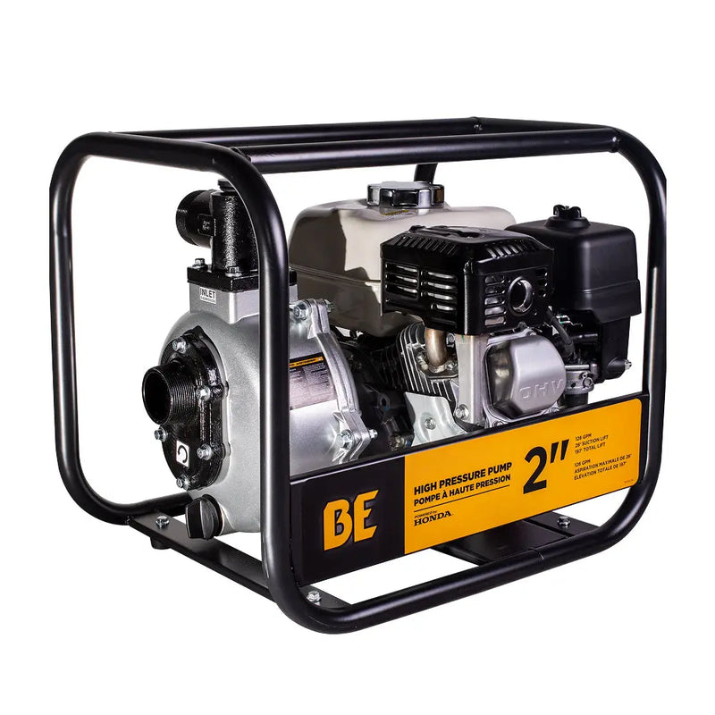 2" High-Pressure Water Transfer Pump with Honda GX200 Engine BE Power Equipment