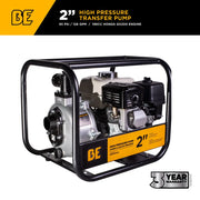 2" High-Pressure Water Transfer Pump with Honda GX200 Engine BE Power Equipment
