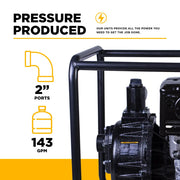 2" High-Pressure Water Transfer Pump with Honda GX390 Engine BE Power Equipment