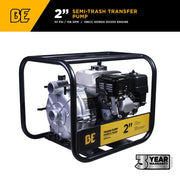 2" Semi-Trash Transfer Pump with Honda GX200 Engine BE Power Equipment