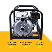 2" Semi-Trash Transfer Pump with Honda GX200 Engine BE Power Equipment