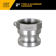 2" Type A Aluminum Camlock BE Power Equipment