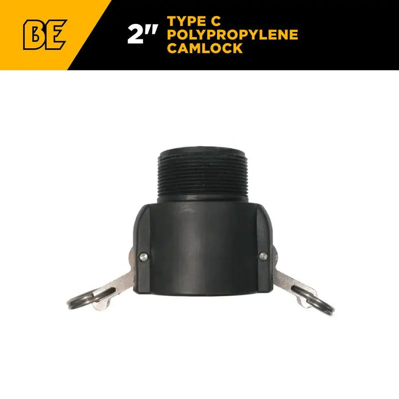 2" Type B Polypropylene Camlock BE Power Equipment