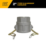 2" Type D Aluminum Camlock BE Power Equipment