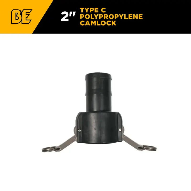 2" Type D Polypropylene Camlock BE Power Equipment