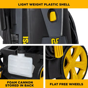 2,000 PSI 1.7 GPM Electric Pressure Washer with Powerease Motor and AR Axial Pump - P1915EN BE Power Equipment