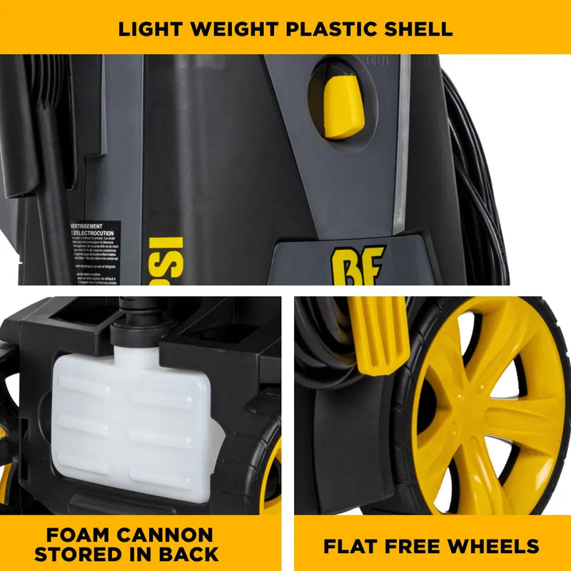 2,000 PSI 1.7 GPM Electric Pressure Washer with Powerease Motor and AR Axial Pump - P1915EN BE Power Equipment