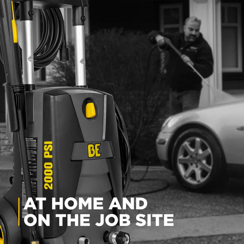 2,000 PSI 1.7 GPM Electric Pressure Washer with Powerease Motor and AR Axial Pump - P1915EN BE Power Equipment