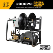 2,000 PSI 4.0 GPM 5.0 HP Electric Pressure Washer with Baldor Motor and CP Triplex Pump - X-2050FW1A BE Power Equipment