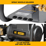 2,000 PSI 4.0 GPM 5.0 HP Electric Pressure Washer with Baldor Motor and CP Triplex Pump - X-2050FW1A BE Power Equipment
