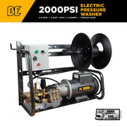 2,000 PSI 4.0 GPM 5.0 HP Wall Mount Electric Pressure Washer with a Baldor Motor and General Triplex Pump - X-2050FW1GENHT BE Power Equipment
