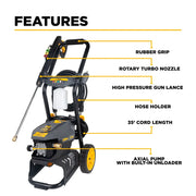 2,300 PSI 1.7 GPM Electric Pressure Washer with AR Axial Pump - P2317EN BE Power Equipment