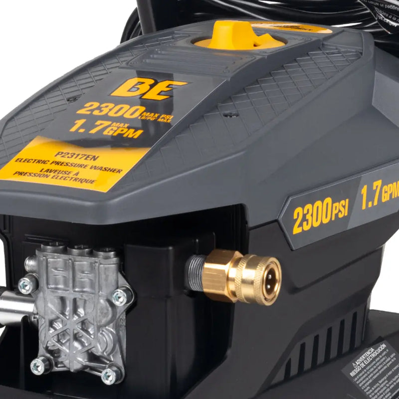 2,300 PSI 1.7 GPM Electric Pressure Washer with AR Axial Pump - P2317EN BE Power Equipment