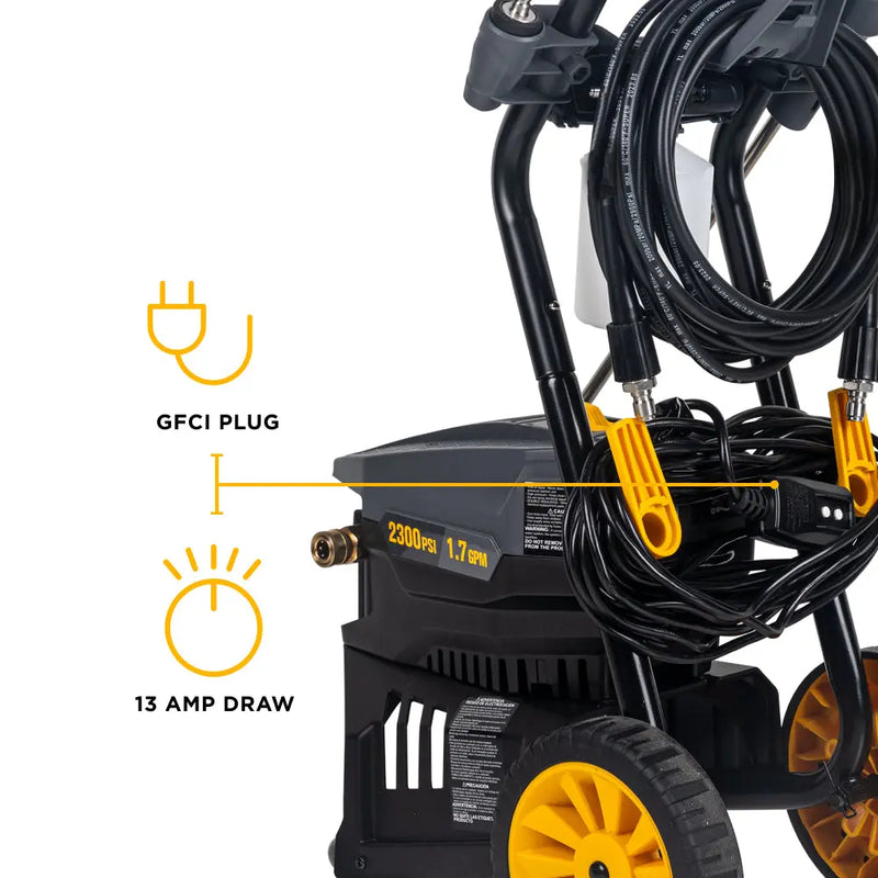 2,300 PSI 1.7 GPM Electric Pressure Washer with AR Axial Pump - P2317EN BE Power Equipment