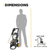 2,300 PSI 1.7 GPM Electric Pressure Washer with AR Axial Pump - P2317EN BE Power Equipment