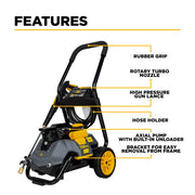 2,300 PSI 1.7 GPM Electric Pressure Washer with Powerease Motor and AR Axial Pump - P2314EN BE Power Equipment